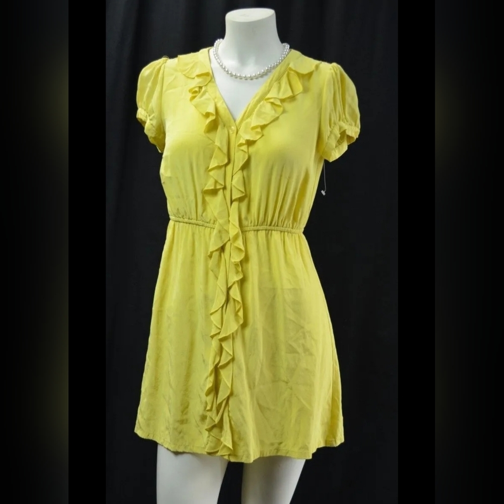 INC Yellow Silk Dress Size 6
